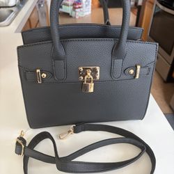 Faux Black Leather Purse Brand New 