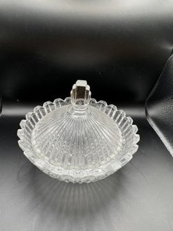 Vintage Glass Candy Jar 