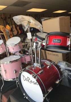 DE ROSA DRM312 (RED). 3 PIECE DRUM SET. FOR KIDS.