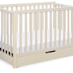 🌟 "Brand New Colby 4-in-1 Convertible Crib with Trundle Drawer + 2 FREE Toddler Bed Rails!" 🌟