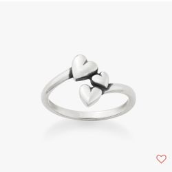 james avery Gathered Hearts Ring size 8