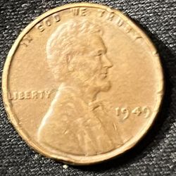 1949 Wheat Penny With Errors