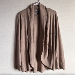 Karen Scott Cardigan Sweater Womens XL Shawl Open Draped BEAUTIFUL!