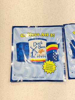 2 Sealed Unopened Dutch Bros Mystery Cold Cup Sleeve