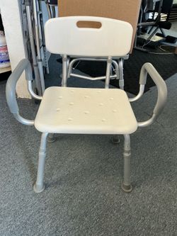 Medical Shower Chair with Back & Padded Arms