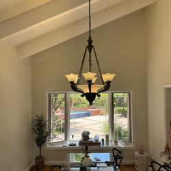 Vintage Bronze Chandelier