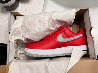 Nike Air Force 1 Low 'University Red Light Smoke Grey' Men's 7.5 Women's 9