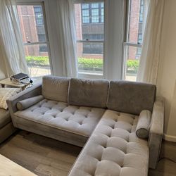 Grey/Blue Couch