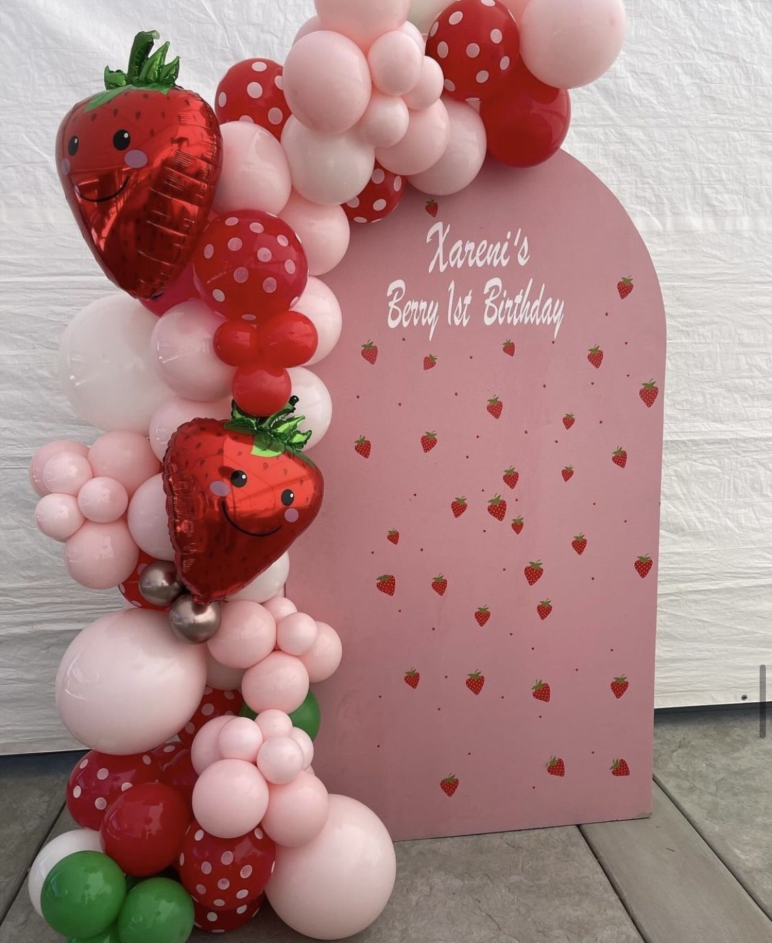 Strawberry Balloon Garland 