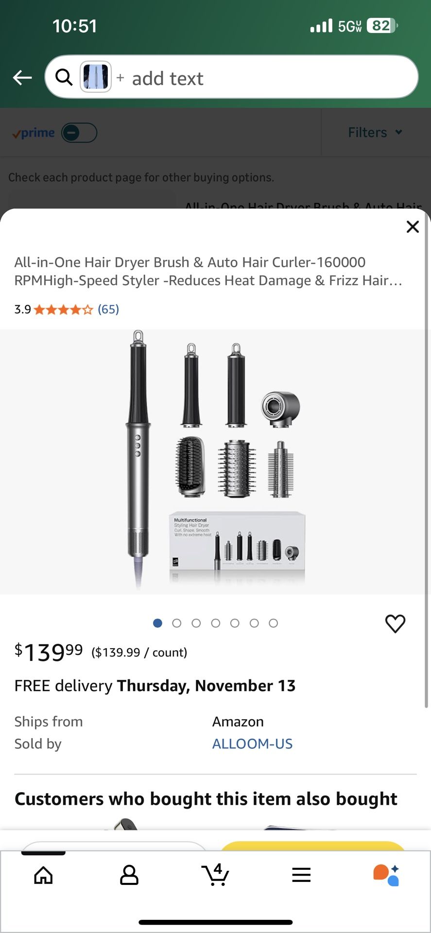 All-in-One Hair Dryer Brush & Auto Hair Curler