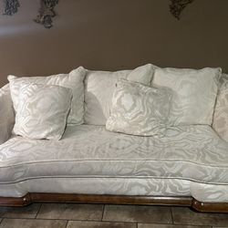 2pc White Sofa