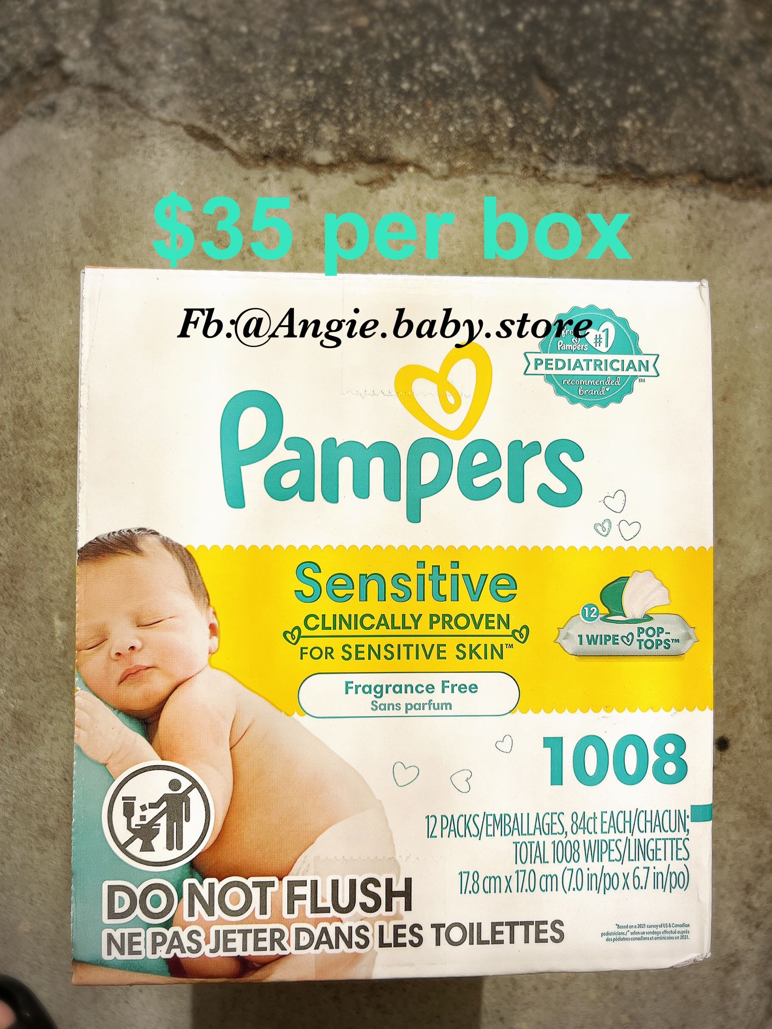 Pampers Wipes- Sensitive 