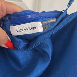 **LIKE NEW ! HOLIDAY BLUE DRESS  $12