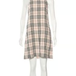 Burberry Nova Check Halter Dress sz 6