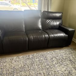 Leather Reclining Sofa And Love Seat