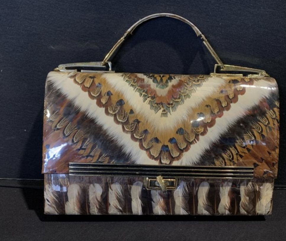 Unique Pheasant Feather Purse 