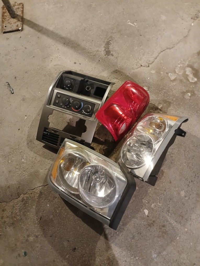 Four truck parts