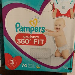PAMPERS …SIZE3…74ct…$2300
