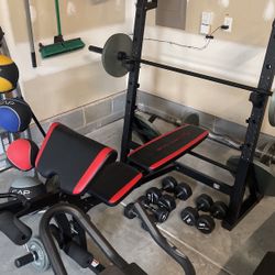 Weight Bench W/ Weights