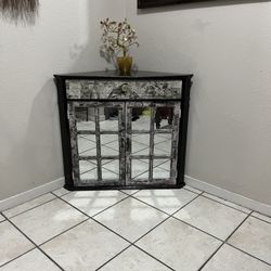 Corner Table Wit Drawer And Storage