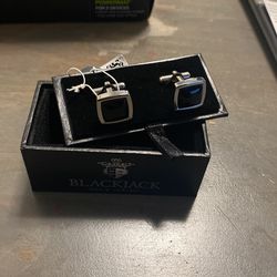 Blackjack Jewelry Mens Stainless Steel Genuine Gemstone Cuff 