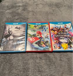 Wii U Games  Super Smash Bros , Mario Kart 8 , Batman Arkham City
