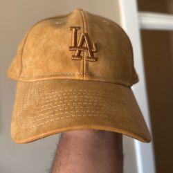Leather LA hat