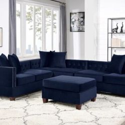 Sectional Sofa + Ottoman