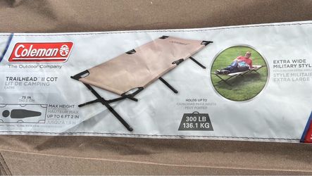 Coleman Trailhead 2 Camp Cot Tan 300lb 6'2"