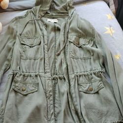 Green Little Jacket For Girls
