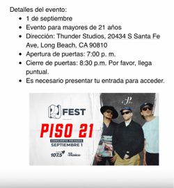 2 tickets piso 21