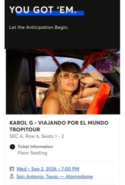Karol g concert San Antonio