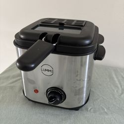 LUMME Electric Deep Fryer – Stainless Steel, Adjustable Temperature