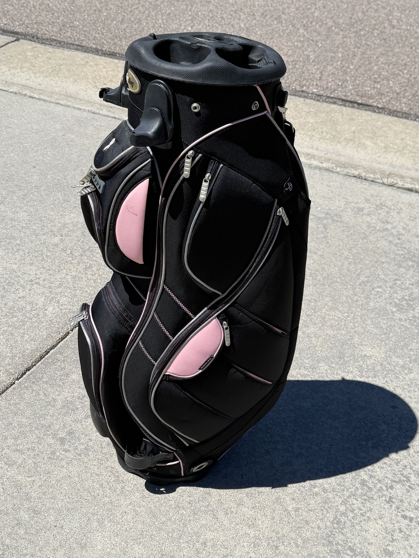 GOLF BAG Women’s Ladies BAG BOY SWIVEL SYSTEM Cart Bag 14 way top NICE