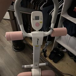 Merach Adjustable Ab Trainer Machine with LCD Monitor, Foldable Abdominal Exercise Machi