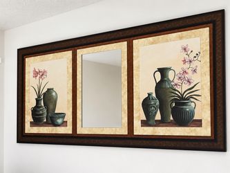 Frame with mirror