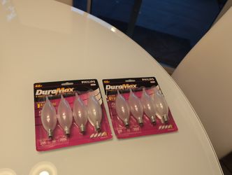 8 DuraMax Candelabra Bulb Lights 40W 