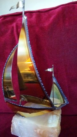 BRONZE SAIL BOAT