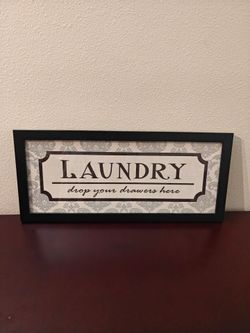 Laundry sign