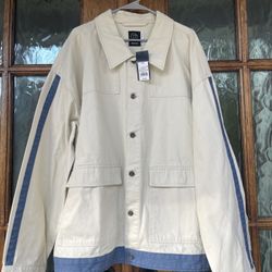 Original Use Men's BeachComber Denim Cream Jacket (4XB)