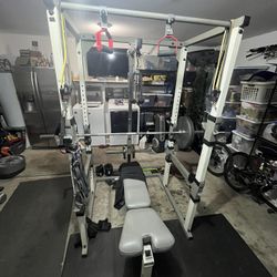 Squat Power Rack With Cable Pulley