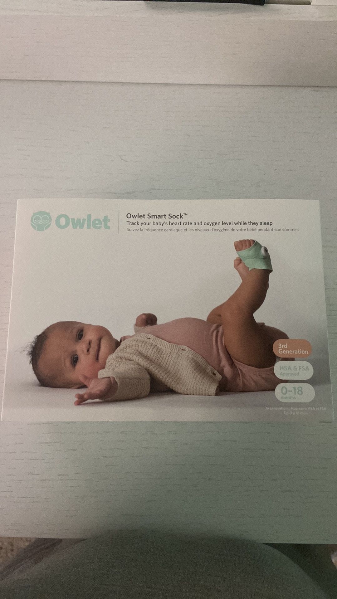 Used Owlet Smart Sock 3rd Generation