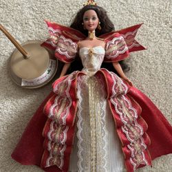 RARE 1997 Happy Holidays Special Edition Barbie Doll Mattel 17832