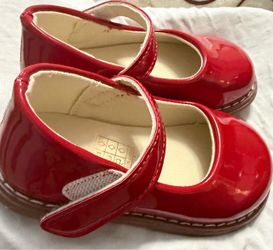 Girls Red Patent Mary Jane Shoes