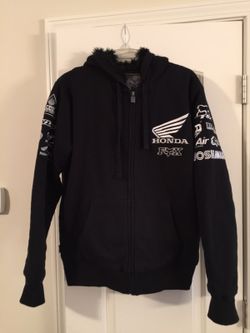 Men's Size Medium Black Honda Fox racing jacket. Worn once.