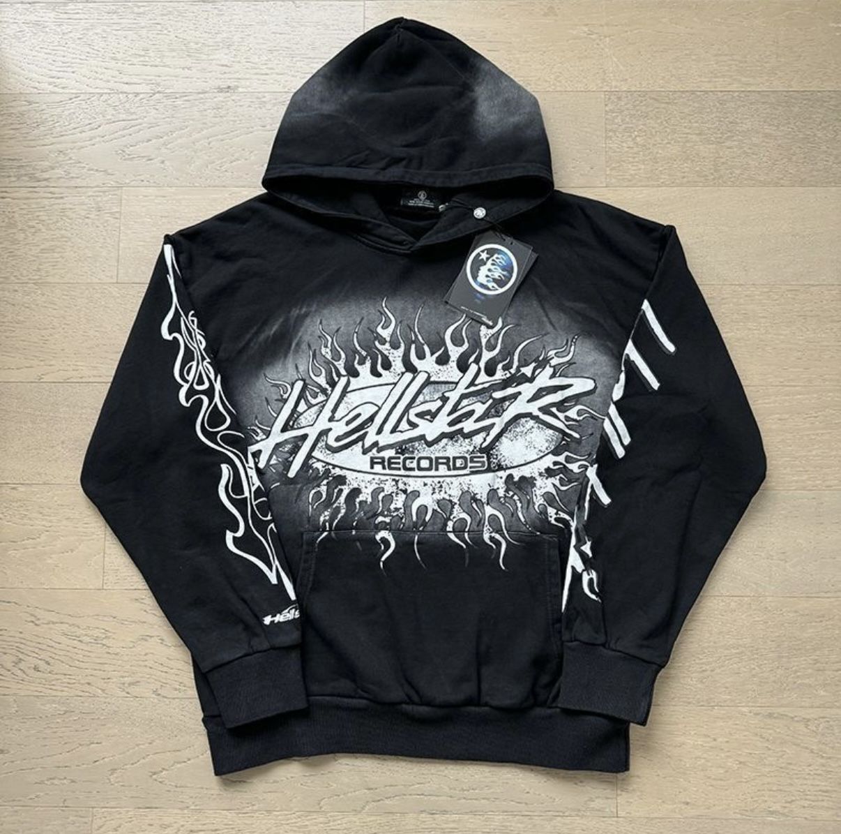 BLACK HELLSTAR HOODIE