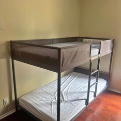 IKEA TWIN BUNK BEDS WITH IKEA MATTRESS $150 OBO