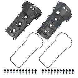 New Valve Cover Set Compatible with Ford Edge Explorer F-150 Flex Mustang Taurus Transit 150 250 350 Lincoln Continental MKS MKT MKZ MKX 3.5L 3.7L 201