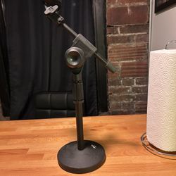 Heavy-Base Desktop Microphone Stand w/ Adjustable Boom Arm