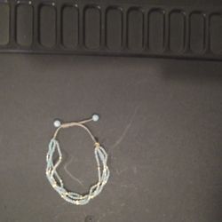 TAI Amanozite Quadruple Stranded Bead Bracelet Gold